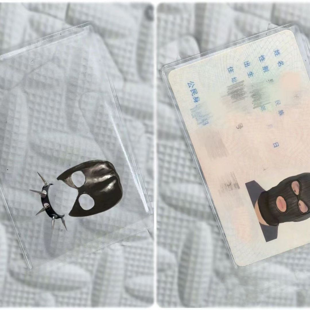 抖音同款恶搞身份证头套身份证保护套透明防磁身份证头像恶搞卡套-阿里巴巴