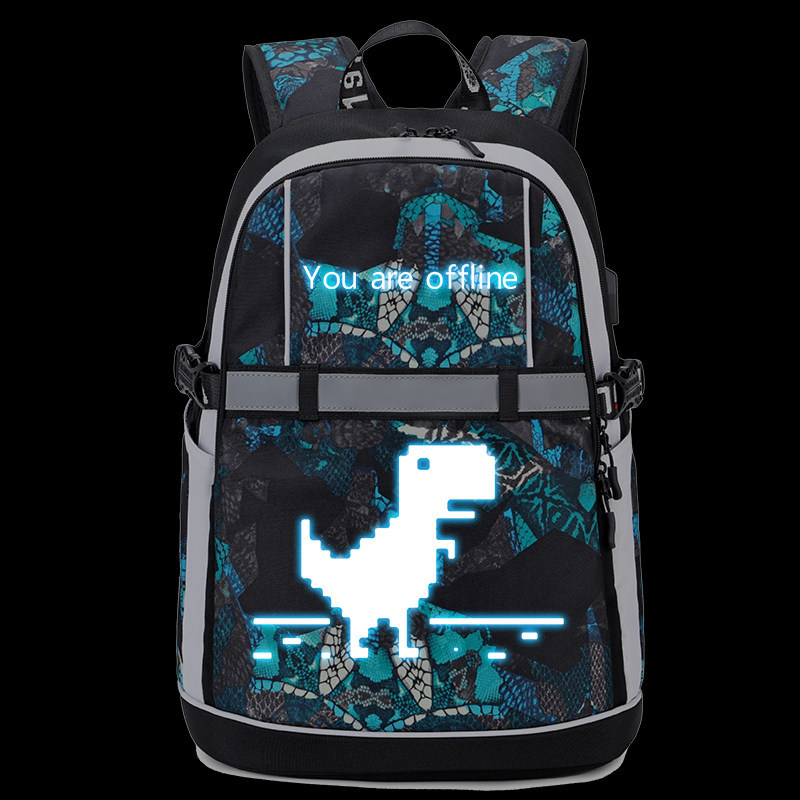 빛나는 A30-Large 블루-구글 공룡