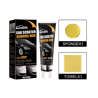Rayhong car scratch wax car paint protection polishing mark maintenance paint repair cleaning decontamination abrasive (Car wax) - 120ml-set-only-for-foreign-trade-export-sales-domestic-sales-are-prohibited-purchase-is-equivalent-to-a-default-disclaimer