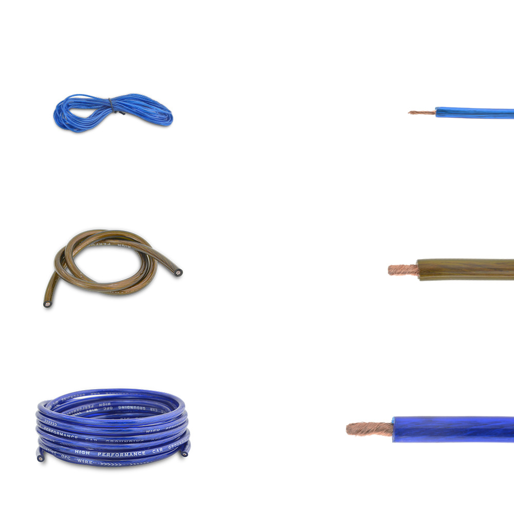 TB-8GA Car Amplifier Modified Kit Subwoofer Audio Cable Copper Clad Aluminum