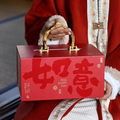 新型高級手提げ2025年新年包装箱空箱高級蛇年礼箱焙煎ビスケットキャンディー年産