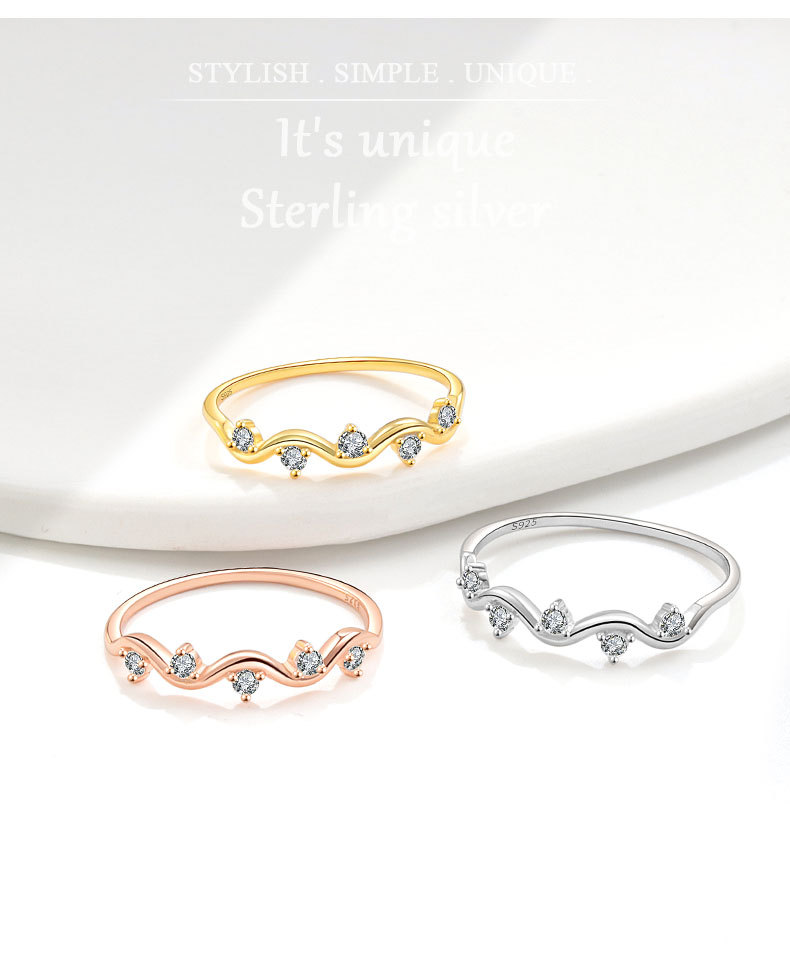 1g Weight 18K Gold Plated Plating Material Zircon Inlay Material Rings Classification 10, 5, 6 Ring Size 1 Piece Quantity 18K Gold Plated 925 Sterling Silver Zircon Geometric Rings 925 Sterling Silver Rings