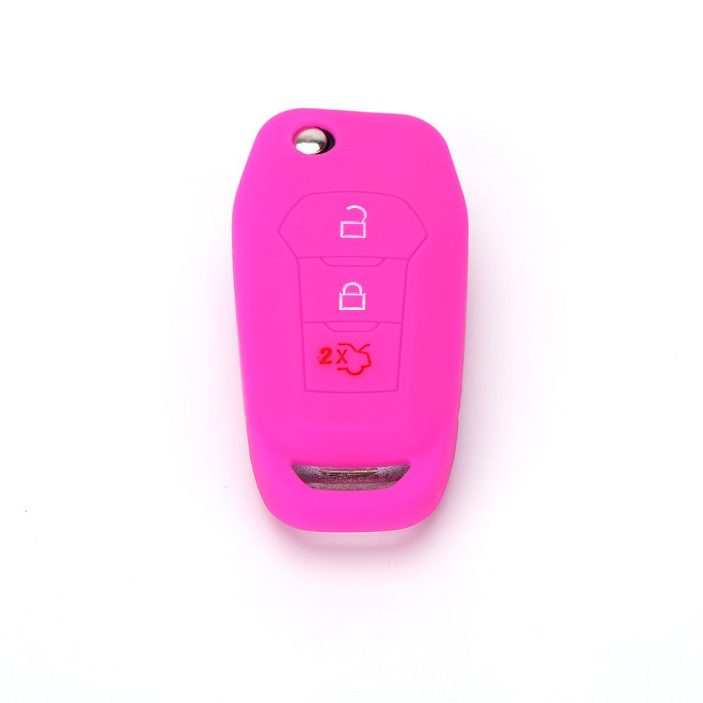 Silicone Key Cover for Ford Focus Mondeo 3-Button Folding Key