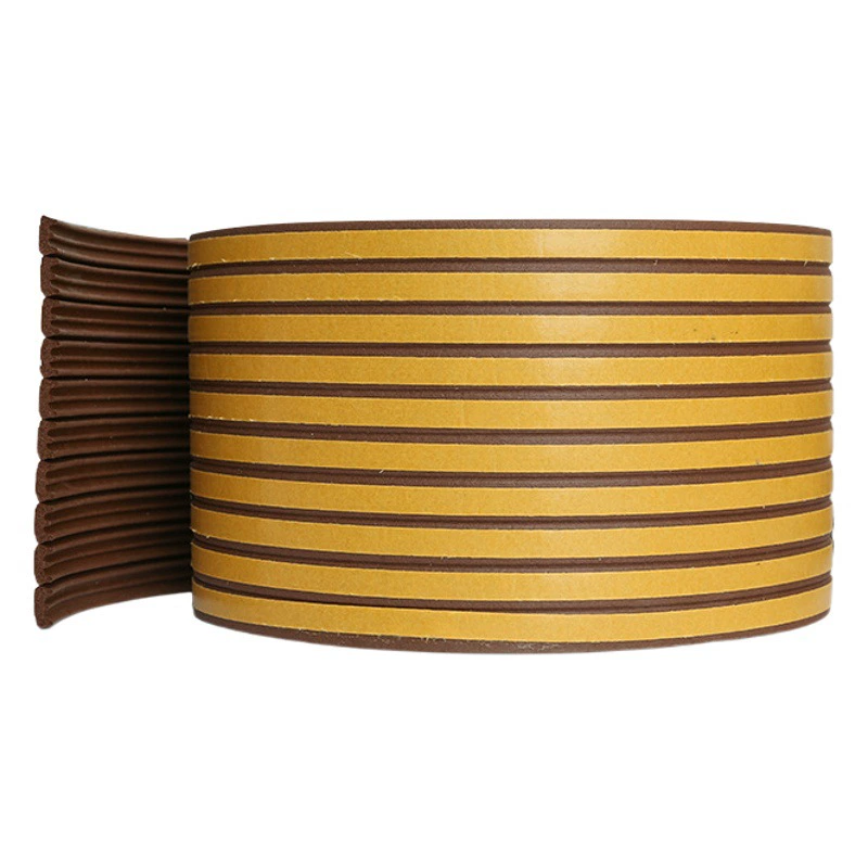 Уплотнительная лента для дверей и окон, дверная трещина спальни, звукоизоляционная Резиновая полоса для защиты от столкновений, тип D, ветрозащитная теплая самоклеящаяся уплотнительная лента для окон 9*6