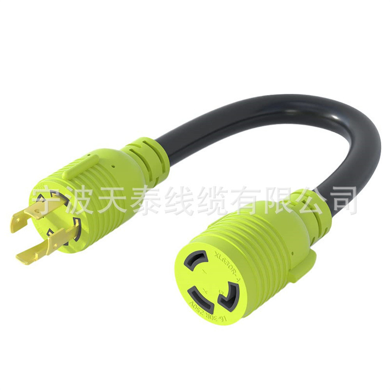 Nema L14-30P Male to L6-30R Female Generator Adapter Tiantai