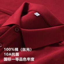 高端纯棉polo衫工作服商务夏季新款短袖定制企业翻领t恤厂服印字
