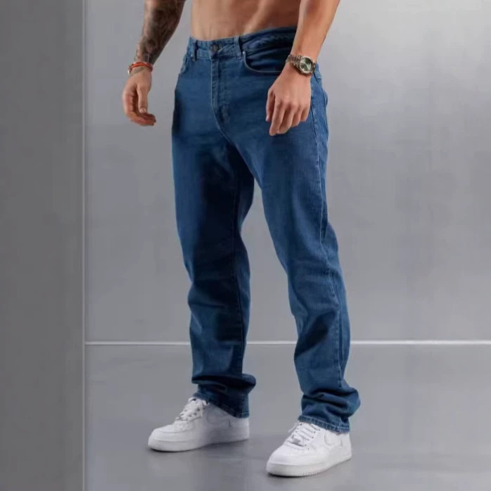 2026 New Model Cross-Border Foreign Trade Men's Slim Blue Jeans Casual Comfortable Regular Fit Export Long Pants for Men 2026 New Model Cross-Border Foreign Trade Men's Slim Blue Jeans Casual Comfortable Regular Fit Export Long Pants for Men