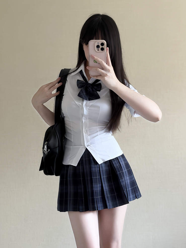 Юбка в клетку 36 см + галстук-бабочка