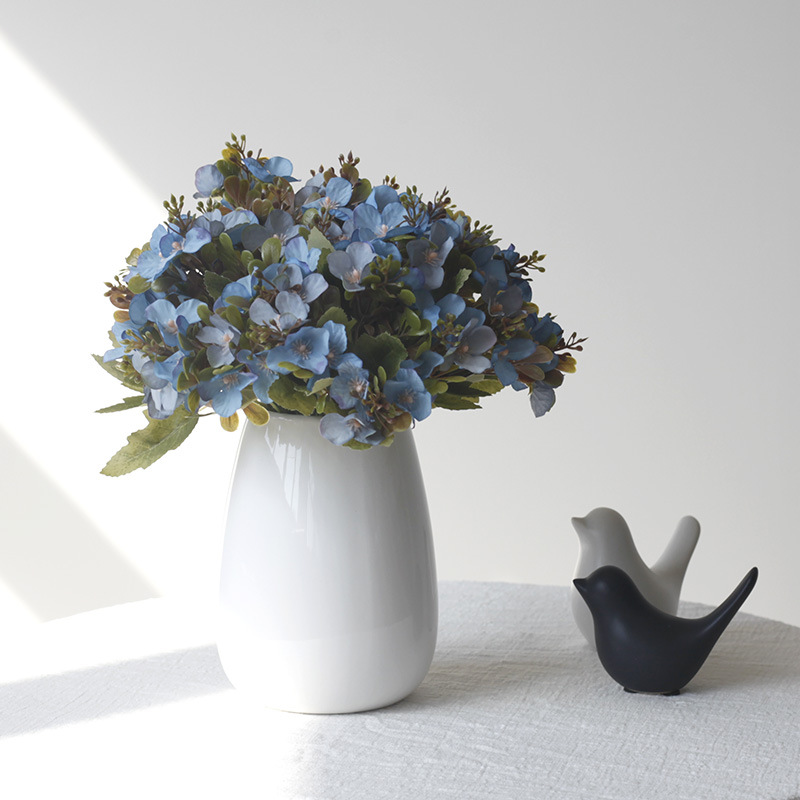 Artificial Hydrangea Bouquet For Wedding Home Table Decoration_voghion.com