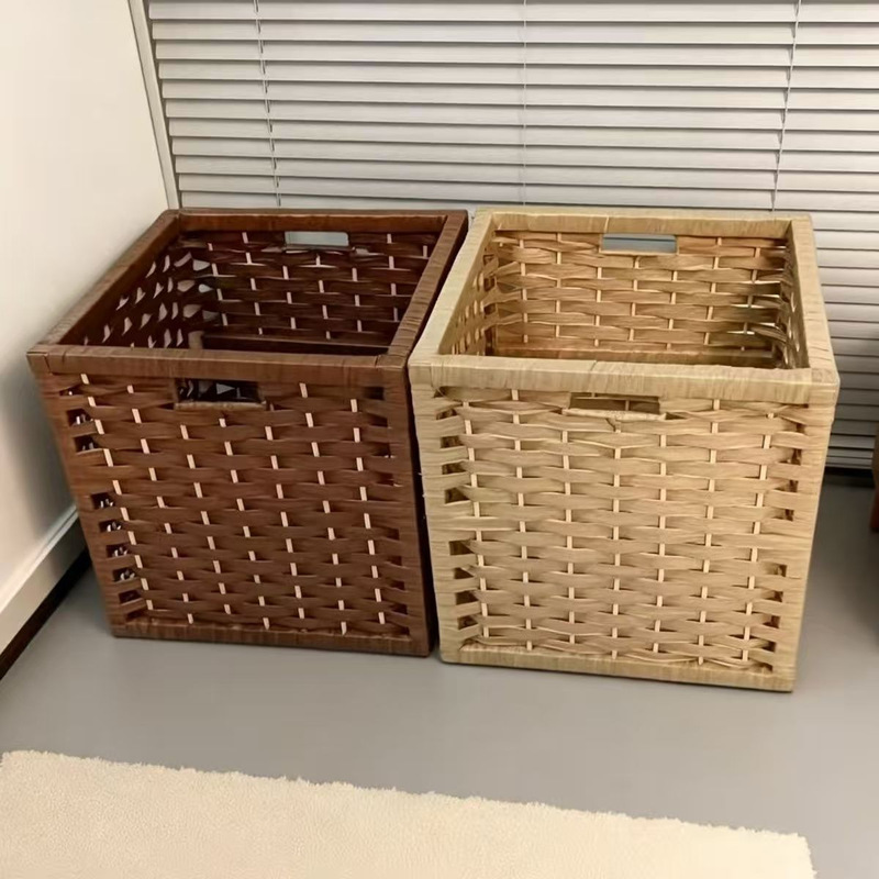 Wicker Home Storage Grid Cabinet Woven Storage Basket Kallax Storage Basket Ikea Storage Basket for Snacks and Clothes Storage Basket Bag