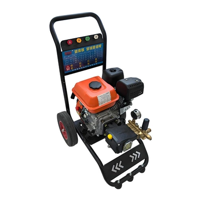 Green霸 Gasoline-Powered High-Pressure Cleaning Machine, High-Power Car Wash and Floor Cleaning Machine, Multi-Functional Mobile Wheeled Commercial Car Wash Machine (Car washing machine) - jwy-gasoline-170-1210