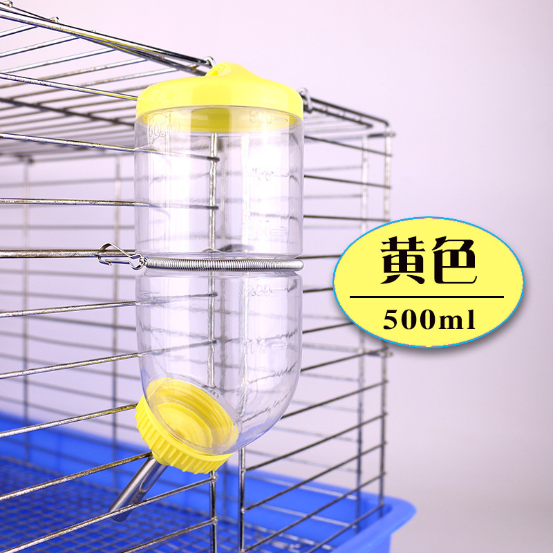 ウサギの漏れ防止ポットウサギのトトロのモルモットの水筒の大きいサイズの500mlのボールの水樽のスプリングは固定します。|undefined