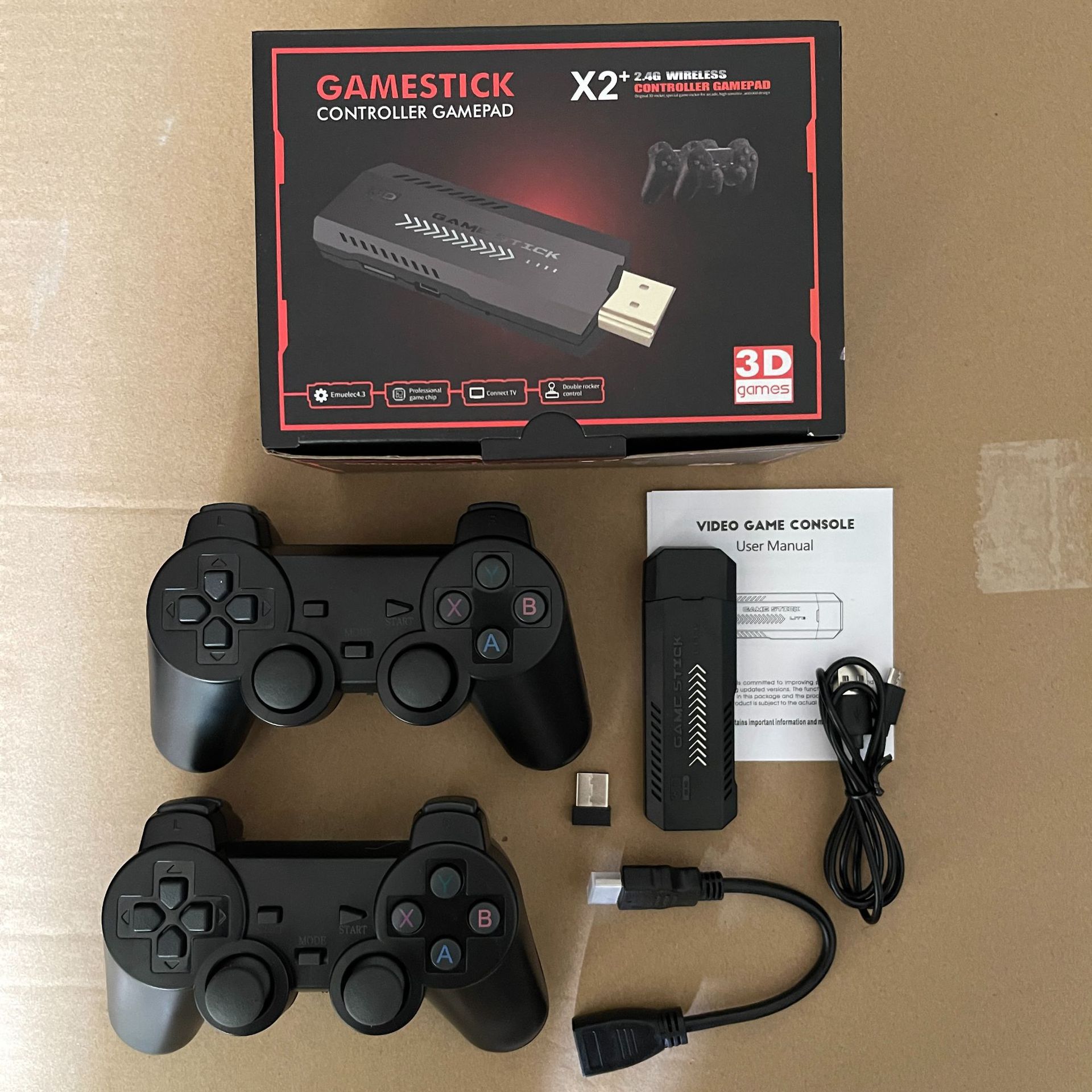 Cross-border X2 PLUS game machine wireless 3D double HD arcade home PS1 retro open source game machine