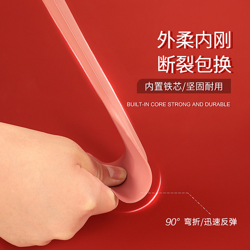 Large one-piece cream spatula Morandi butter cake turner baking spatula high-temperature resistant silicone scraper