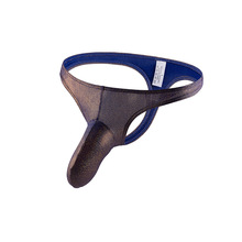 内裤男丁字裤鹰嘴设计男T字内裤纯色亮片男青年内搭 批发