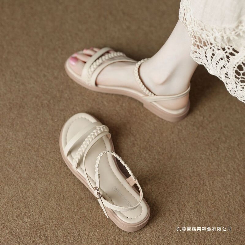 Women's Summer Sandals for Mothers, Flat Sole, Genuine Soft Leather, for Middle-Aged Women, Cowhide Sole, Soft Sole, Non-Slip, Large Size Shoes for Elderly Women Women's Summer Sandals for Mothers, Flat Sole, Genuine Soft Leather, for Middle-Aged Women, Cowhide Sole, Soft Sole, Non-Slip, Large Size Shoes for Elderly Women