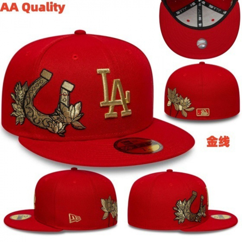 New Era Los Angeles Dodgers MLB Horseshoe 59FIFTY Cap Red