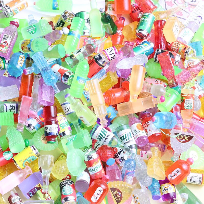 DIY Mini Small Bottle Resin Accessories Wine Bottle Beverage Bottle Simulation Household Commodity Convenience Store Series Accessories