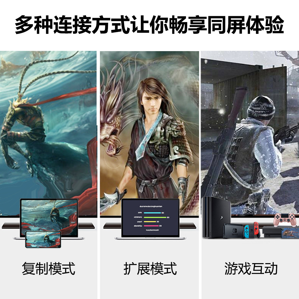 T2Type-c转HDTV投屏线4K30HZ有线同屏器手机连电视机投影仪转接线