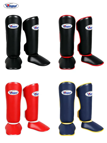 Professional Boxing Leg Guards for Adults and Children, Sanda Fighting, Muay Thai Shin Guards, Taekwondo Combat Protective Gear for Men and Women