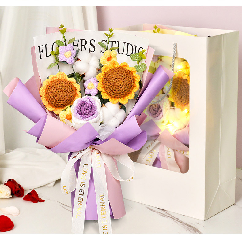 Holiday, Festival Occasion Flower Pattern Simple Style, Classic Style Style Simple Style Classic Style Flower Crochet Flowers Artificial Flowers