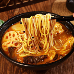 Egg Spicy Noodles 9-Packs, Northeast Sticky Spicy Noodles, Night Snack, Internet Famous Instant Spicy Mix with Colorful Noodles