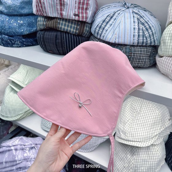 Wholesale South Korea 2025 New Japanese Macaron Color Sunshade Fisherman Hat Women's UV Protection Sun Hat