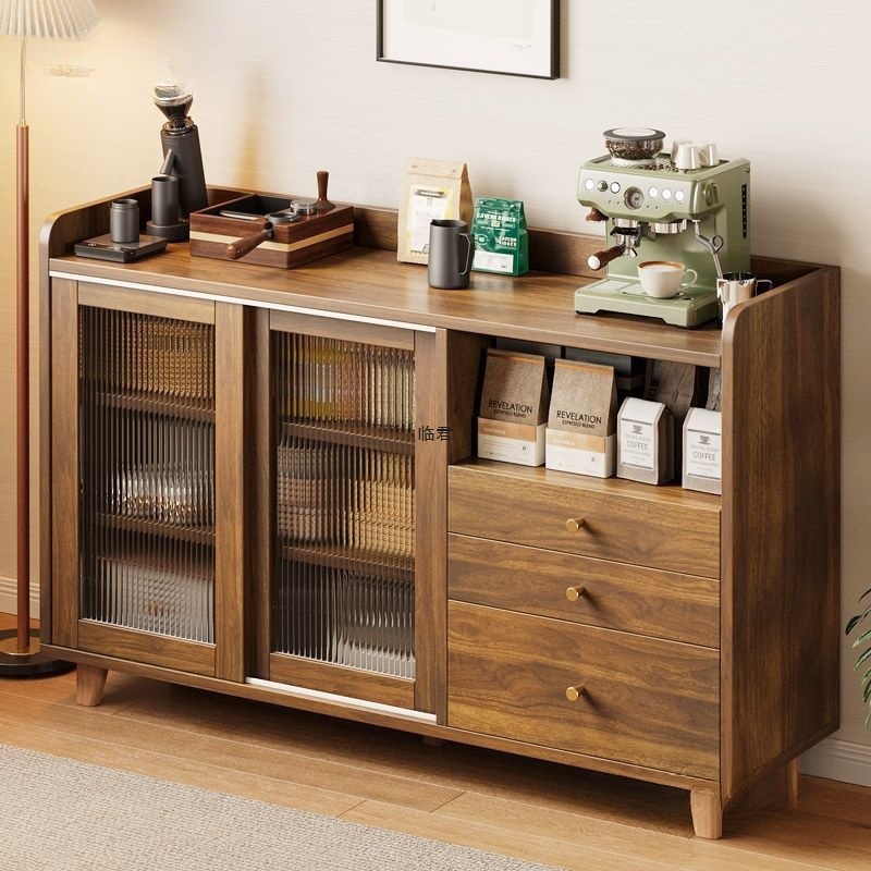 Sideboard Storage Cabinet Living Room Tea Cabinet Wall Storage Cabinet Modern Simple Tea Cabinet Storage Rack Storage Meal Preparation Cabinet