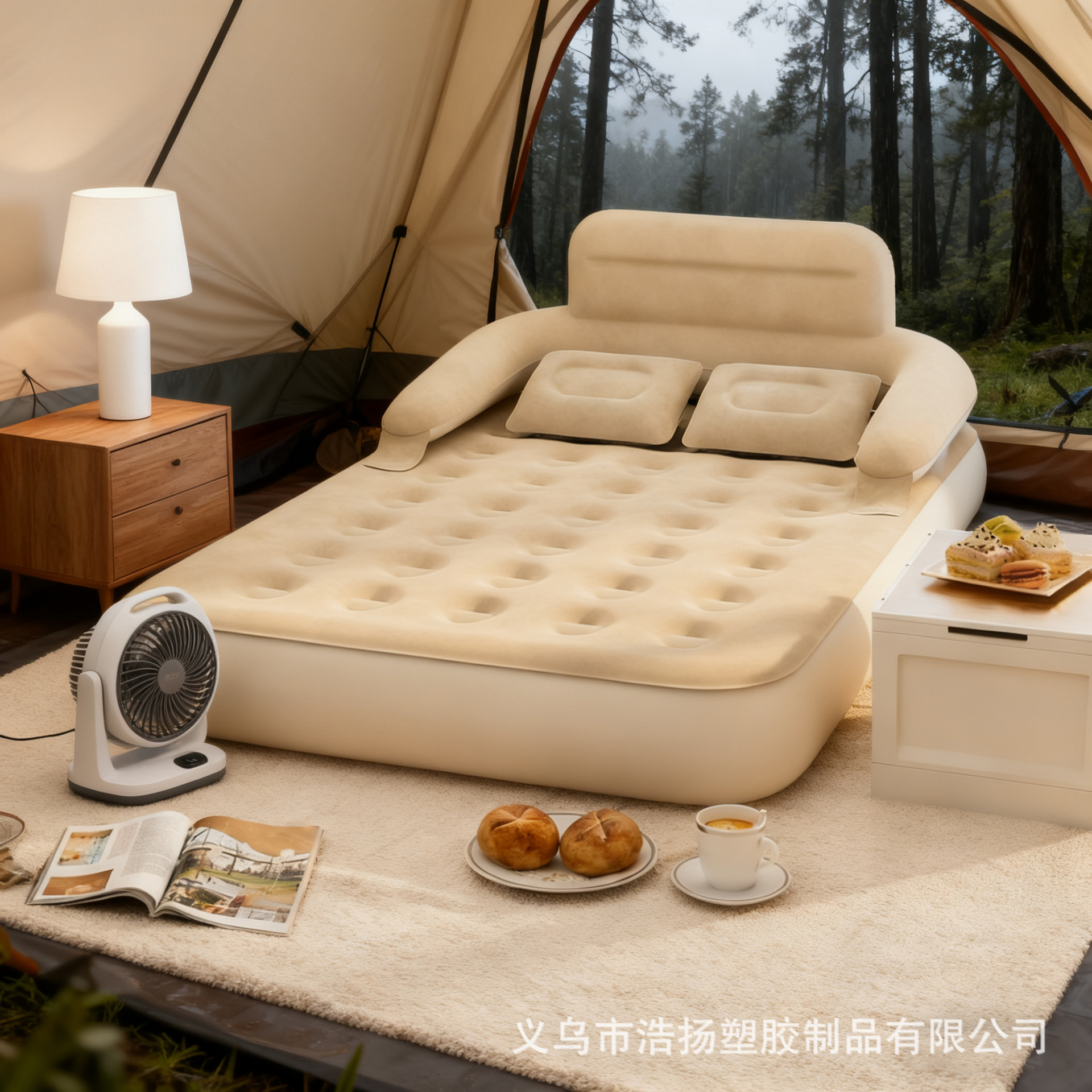 Thick Air Mattress for Flooring, Home Use, Outdoor Portable, Multiple Specifications, Single and Double Inflatable Bed, Camping Tent Inflatable Mat