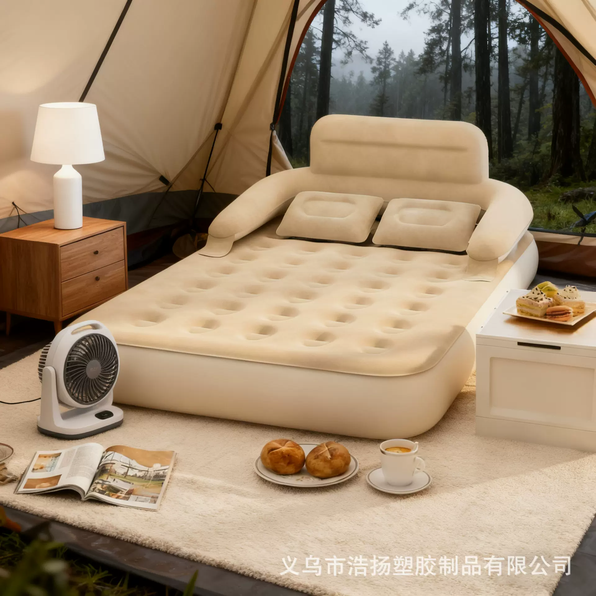 厚气垫床打地铺家用户外便携多规格单人双人充气床露营帐篷充气垫