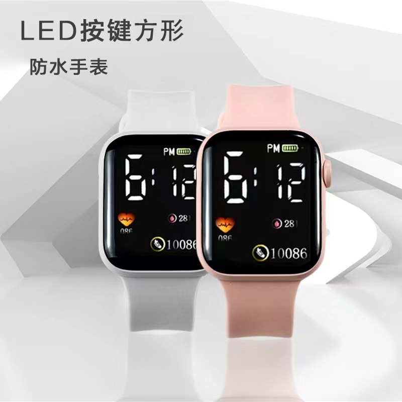 科学技術感腕時計女ins高颜値学生党シンプルファッション小衆ユニコーン防水電子腕時計ブーム|undefined