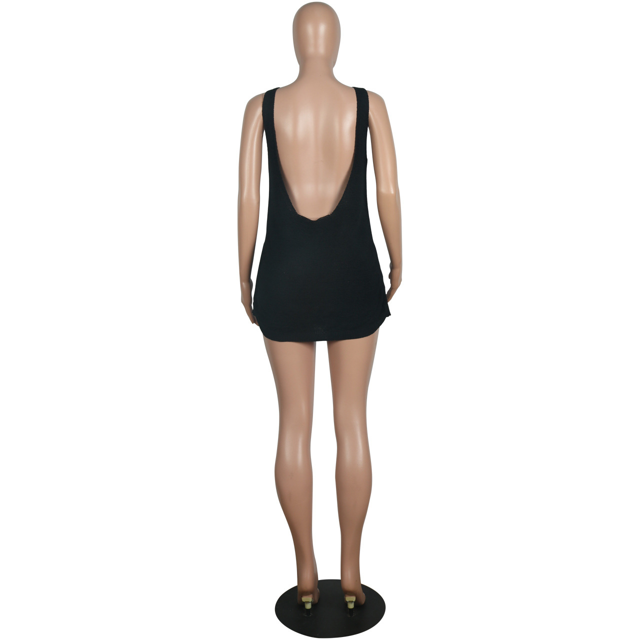 YD038 Clothing Arrival Sexy Slim-Fit Sheath Dress Backless Drawstring Strap Dress for Women