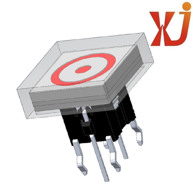 高品质带灯开关   方形轻触开关12mm*12mm  LED按钮开关立式