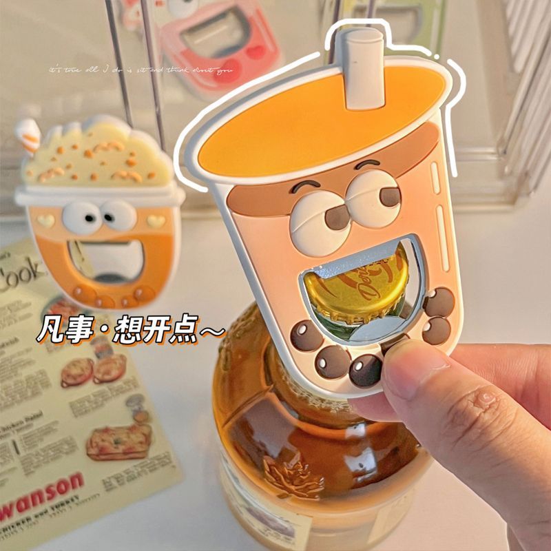 병따개 냉장고 스티커 병따개 창조적 인 마그네틱 맥주 오프너 소다 음료 병따개 병따개 와인 오프너