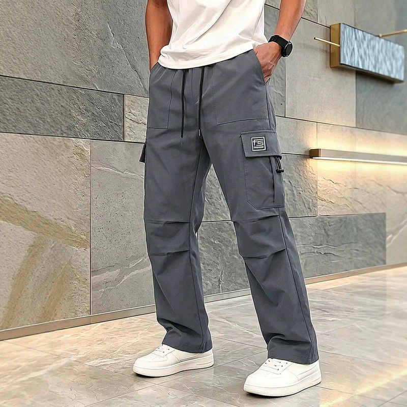 【Factory Direct】Cross-Border Casual Work Pants for Men, European Size, American Style Long Pants, Spring and Autumn Jogger Pants, Straight-Leg Pants