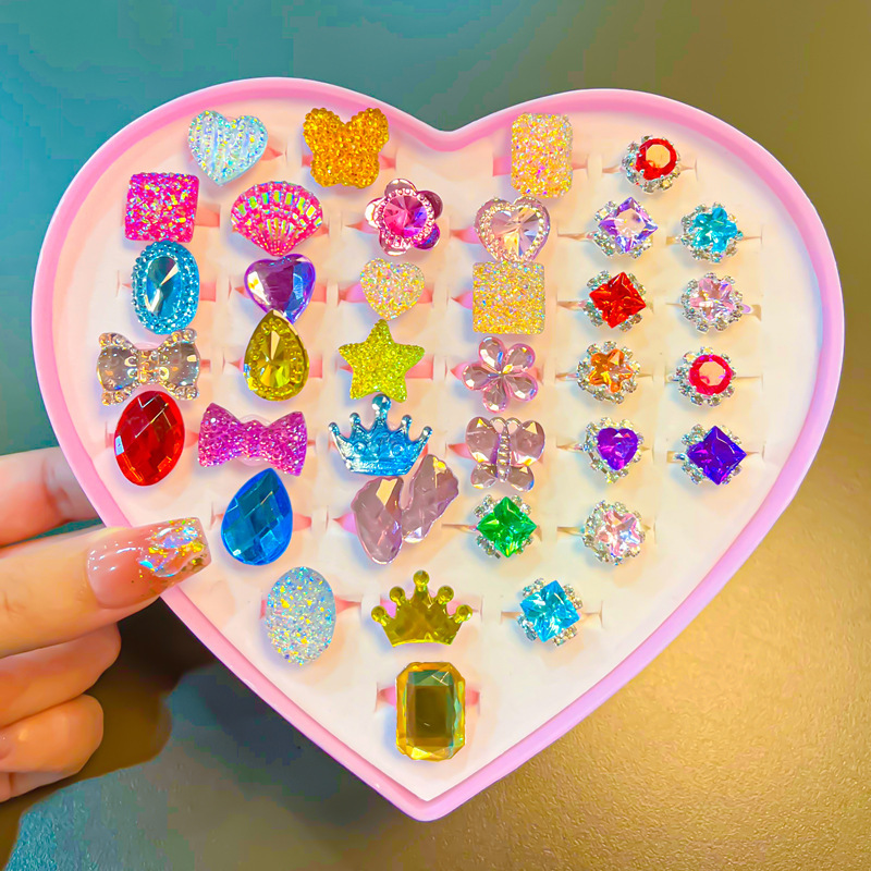 12 rhinestones + 24 gemstones in box