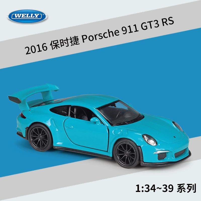 WELLY реалистичная металлическая модель автомобиля, Porsche