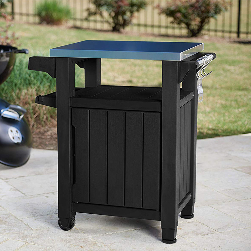 Keyong barbacoa servicio coche estilo europeo y americano picnic al aire libre estufa móvil barbacoa comedor Coche