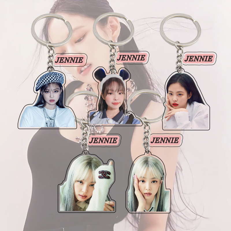 Star Blackpink Girl Group Style Lisa Peripheral Jin Zhini Acrylic Keychain 506 Sweetheart