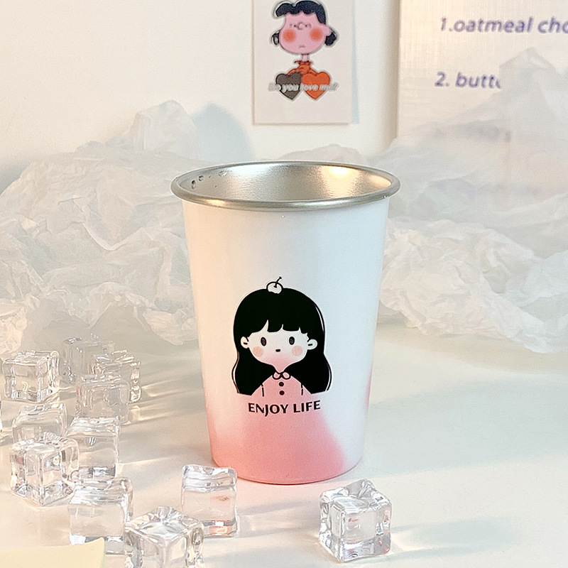 색깔이 변하는 차가운 음료수 컵 [애플걸]