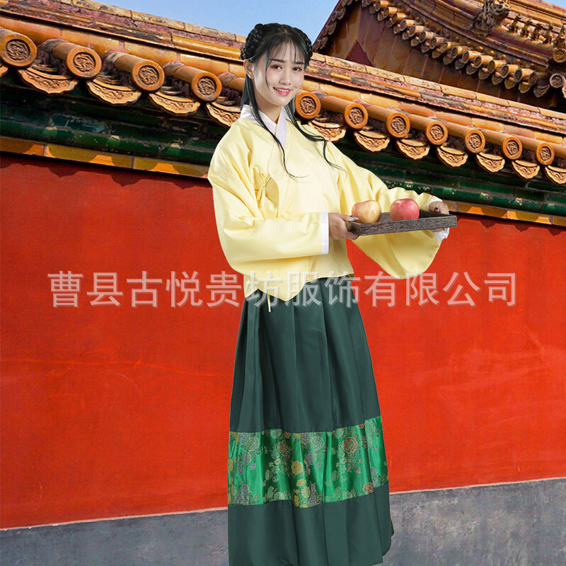 明朝服装女丫鬟古装侍女服汉服宫女服宫廷佣人女仆民女服民族风-阿里巴巴