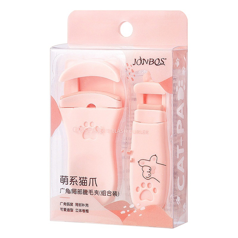 Jiao Bosi JONBOS lindo gato garra gran angular parcial rizador de pestañas rizado de larga duración que forma no clip párpado rizador de pestañas