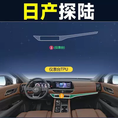 Car interior film Interior Protective Film Navigation Central - instrument-panel-film