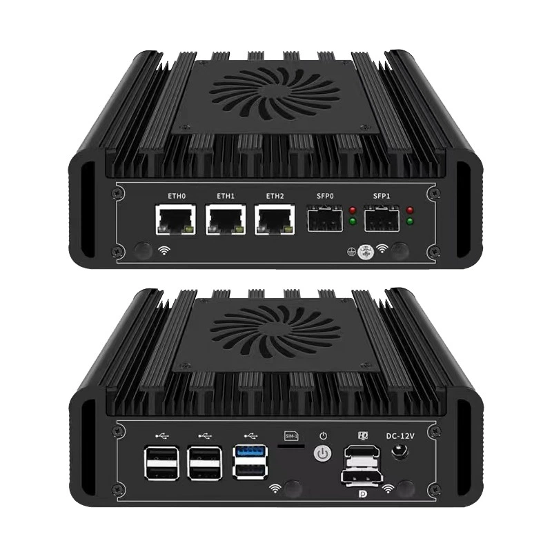 Мини-роутер Tree i3-N305/N150 Soft Router промышленный управляющий узел 10G 10G оптический порт 5G IoT промышленный управляющий узел