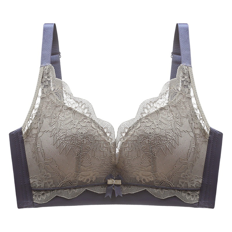 Nuevo encaje sexy sin costuras ropa interior inalámbrica soporte superior de las mujeres push up mama-recoger sujetador ajustable traje