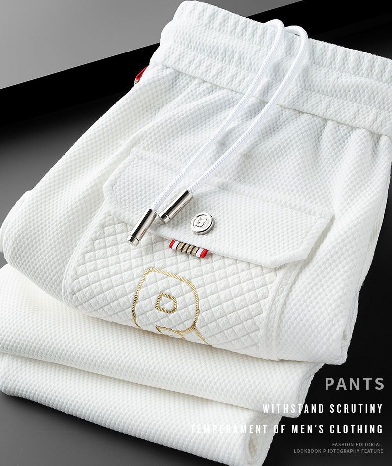 Jesenné pánske ležérne nové kórejské vydanie 2023 Trendové, módne, všestranné, priliehavé, módne športové nohavice pre mužov_voghion.com