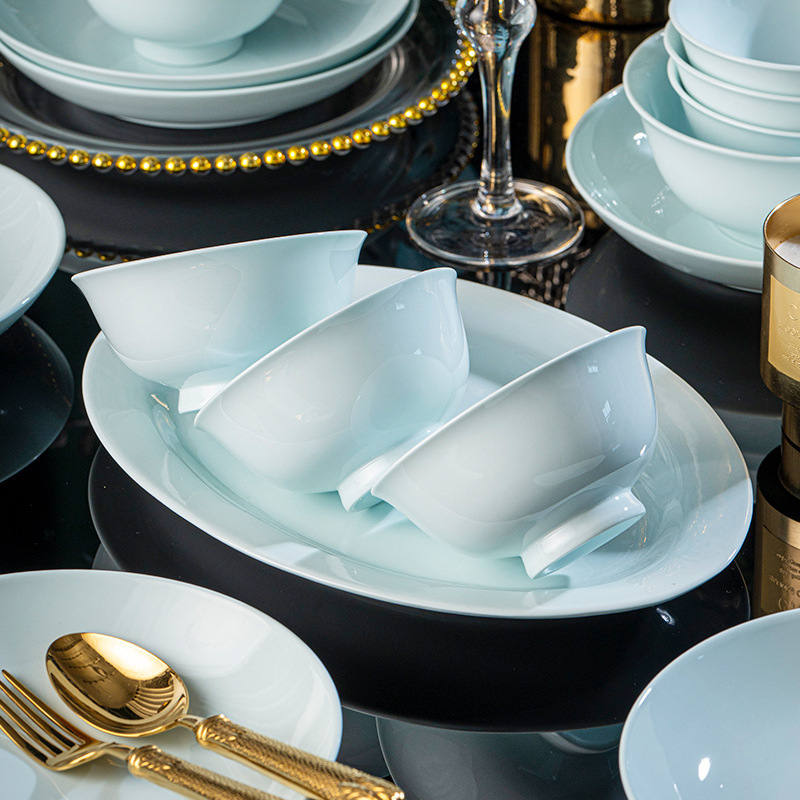 2026 New Model High-Quality Household Celadon Ceramic Tableware Underglaze Color High-Temperature Porcelain Rice Bowl, Noodle Bowl, Soup Bowl Set Wholesale from 2026 New Model High-Quality Household Celadon Ceramic Tableware Underglaze Color High-Temperature Porcelain Rice Bowl, Noodle Bowl, Soup Bowl Set Wholesale from
