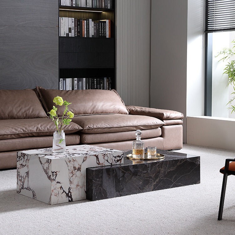Oval High-End Slate Coffee Table Tv Cabinet Light Luxury Small Apartment Retractable Tv Cabinet Floor Cabinet Combination Oval High-End Slate Coffee Table Tv Cabinet Light Luxury Small Apartment Retractable Tv Cabinet Floor Cabinet Combination