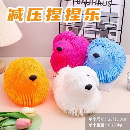 Cross-border new fur ball dense fur animal stress relief children's gifts office ornaments vent toys factory direct sales