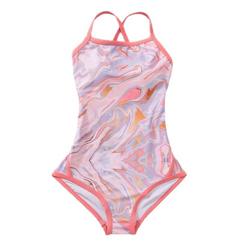 Women's one-piece bikini swimsuit made of polyester, figure-flattering, sexy design with a backless cut—perfect for racing, sports, and creating a slimming effect whether swimming or soaking in hot springs.